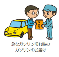 ロードアシスト 急なガソリン切れ時のガソリンのお届け